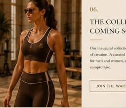 Athletic woman in dark activewear